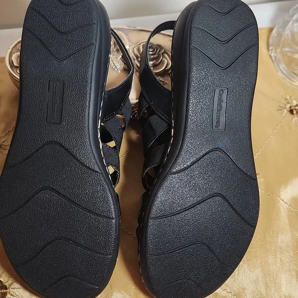 Croft&Borrow Black Depot Sandals Size 8 - Picture 2 of 11